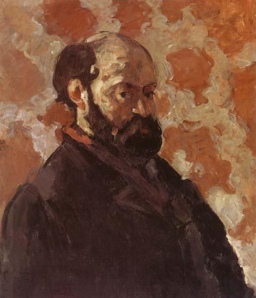 Paul Cezanne Self-Portrait on Rose Background oil painting image
